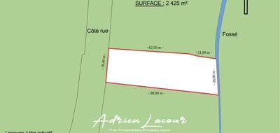 Terrain à Romorantin-Lanthenay en Loir-et-Cher (41) de 2425 m² à vendre au prix de 128190€ - 2