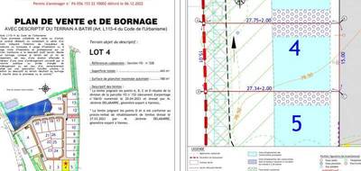 Terrain à Péaule en Morbihan (56) de 443 m² à vendre au prix de 52775€ - 3