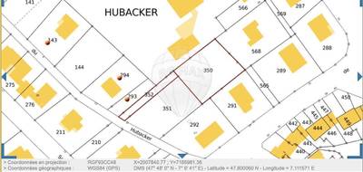 Terrain à Thann en Haut-Rhin (68) de 928 m² à vendre au prix de 123200€ - 3