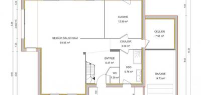 Terrain et maison à Jouy-le-Moutier en Val-d'Oise (95) de 538 m² à vendre au prix de 536625€ - 3