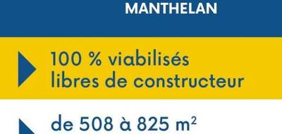 Terrain à Manthelan en Indre-et-Loire (37) de 700 m² à vendre au prix de 54900€ - 2