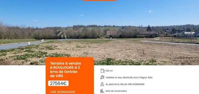 Terrain à Vire Normandie en Calvados (14) de 534 m² à vendre au prix de 27564€ - 1