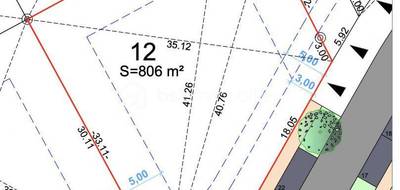 Terrain à Montbeton en Tarn-et-Garonne (82) de 805 m² à vendre au prix de 88000€ - 1