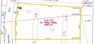 Terrain à Pernes en Pas-de-Calais (62) de 658 m² à vendre au prix de 60500€ - 1