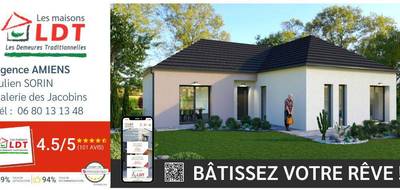 Terrain et maison à Lamotte-Brebière en Somme (80) de 722 m² à vendre au prix de 235927€ - 4