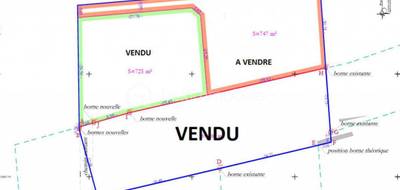 Terrain à Montfrin en Gard (30) de 747 m² à vendre au prix de 147000€ - 2