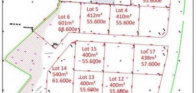 Terrain à La Haye en Manche (50) de 401 m² à vendre au prix de 55600€ - 1