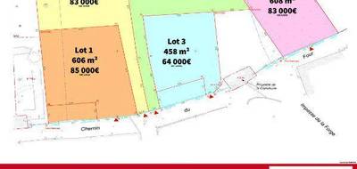 Terrain à Monteynard en Isère (38) de 608 m² à vendre au prix de 83000€ - 1