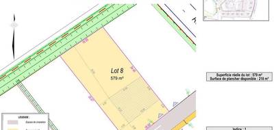 Terrain à Hesdin-l'Abbé en Pas-de-Calais (62) de 578 m² à vendre au prix de 71000€ - 2