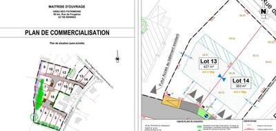 Terrain à Gévezé en Ille-et-Vilaine (35) de 427 m² à vendre au prix de 135000€ - 2