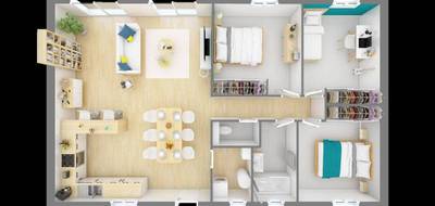 Terrain et maison à Sénas en Bouches-du-Rhône (13) de 551 m² à vendre au prix de 308730€ - 3