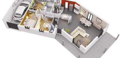 Terrain et maison à Tullins en Isère (38) de 1000 m² à vendre au prix de 351300€ - 2