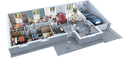 Terrain et maison à La Frette en Isère (38) de 600 m² à vendre au prix de 301777€ - 2