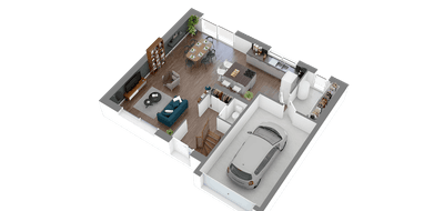 Terrain et maison à Maxent en Ille-et-Vilaine (35) de 129 m² à vendre au prix de 257707€ - 3