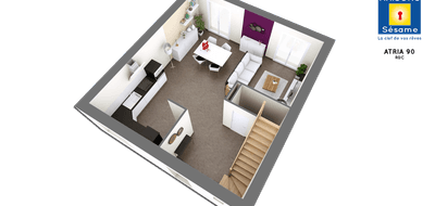 Terrain et maison à Montgeron en Essonne (91) de 90 m² à vendre au prix de 413000€ - 4