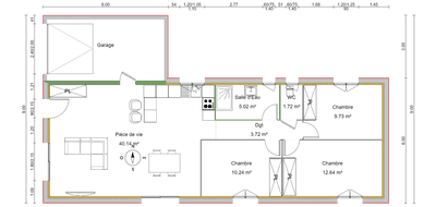 Terrain et maison à Saint-Savin en Isère (38) de 83 m² à vendre au prix de 280000€ - 4