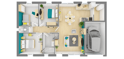 Terrain et maison à Bouligny en Meuse (55) de 80 m² à vendre au prix de 230314€ - 4