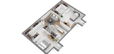 Terrain et maison à Lesches en Seine-et-Marne (77) de 138 m² à vendre au prix de 434400€ - 4