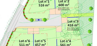 Terrain à Frans en Ain (01) de 500 m² à vendre au prix de 154900€ - 2