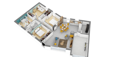 Terrain et maison à La Bussière en Loiret (45) de 557 m² à vendre au prix de 172753€ - 3