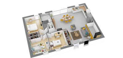 Terrain et maison à Drefféac en Loire-Atlantique (44) de 1200 m² à vendre au prix de 207627€ - 3