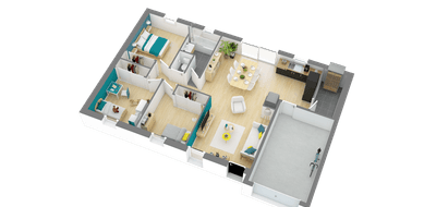 Terrain et maison à Magescq en Landes (40) de 531 m² à vendre au prix de 251955€ - 3