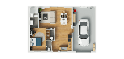Terrain et maison à Teillay en Ille-et-Vilaine (35) de 866 m² à vendre au prix de 124671€ - 3