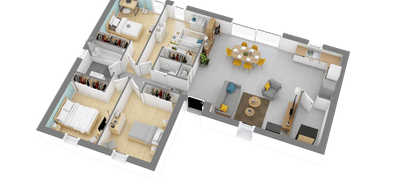 Terrain et maison à Besné en Loire-Atlantique (44) de 501 m² à vendre au prix de 218421€ - 3