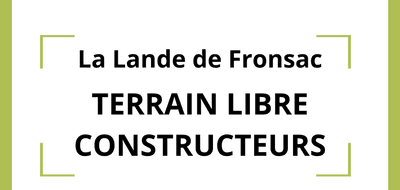Terrain à La Lande-de-Fronsac en Gironde (33) de 450 m² à vendre au prix de 96000€ - 1