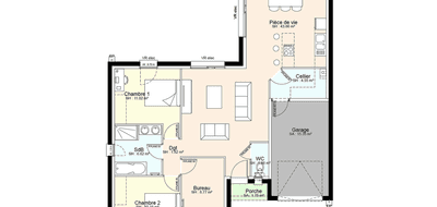 Terrain et maison à Vausseroux en Deux-Sèvres (79) de 619 m² à vendre au prix de 174970€ - 3