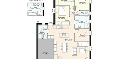 Terrain et maison à Largeasse en Deux-Sèvres (79) de 758 m² à vendre au prix de 176119€ - 3