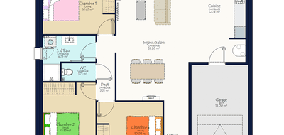 Terrain et maison à Grandchamps-des-Fontaines en Loire-Atlantique (44) de 487 m² à vendre au prix de 285900€ - 3