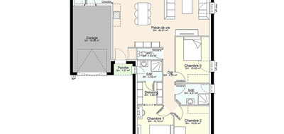 Terrain et maison à Thouars en Deux-Sèvres (79) de 500 m² à vendre au prix de 193042€ - 3