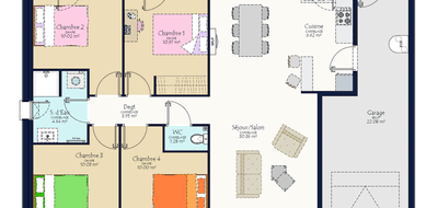 Terrain et maison à Mesquer en Loire-Atlantique (44) de 415 m² à vendre au prix de 369000€ - 3