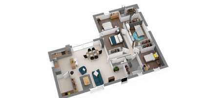 Terrain et maison à ST SULPICE LES LANDES en Loire-Atlantique (44) de 680 m² à vendre au prix de 107211€ - 3