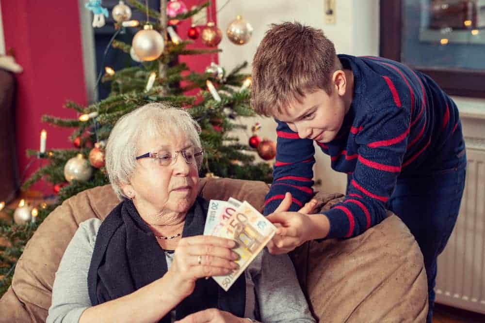 Don argent pour noël exonéré